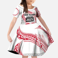Cook Islands Marathon 2025-Pursuit in Paradise Family Matching Puletasi and Hawaiian Shirt Red Color LT03 Daughter's Dress Red - Polynesian Pride