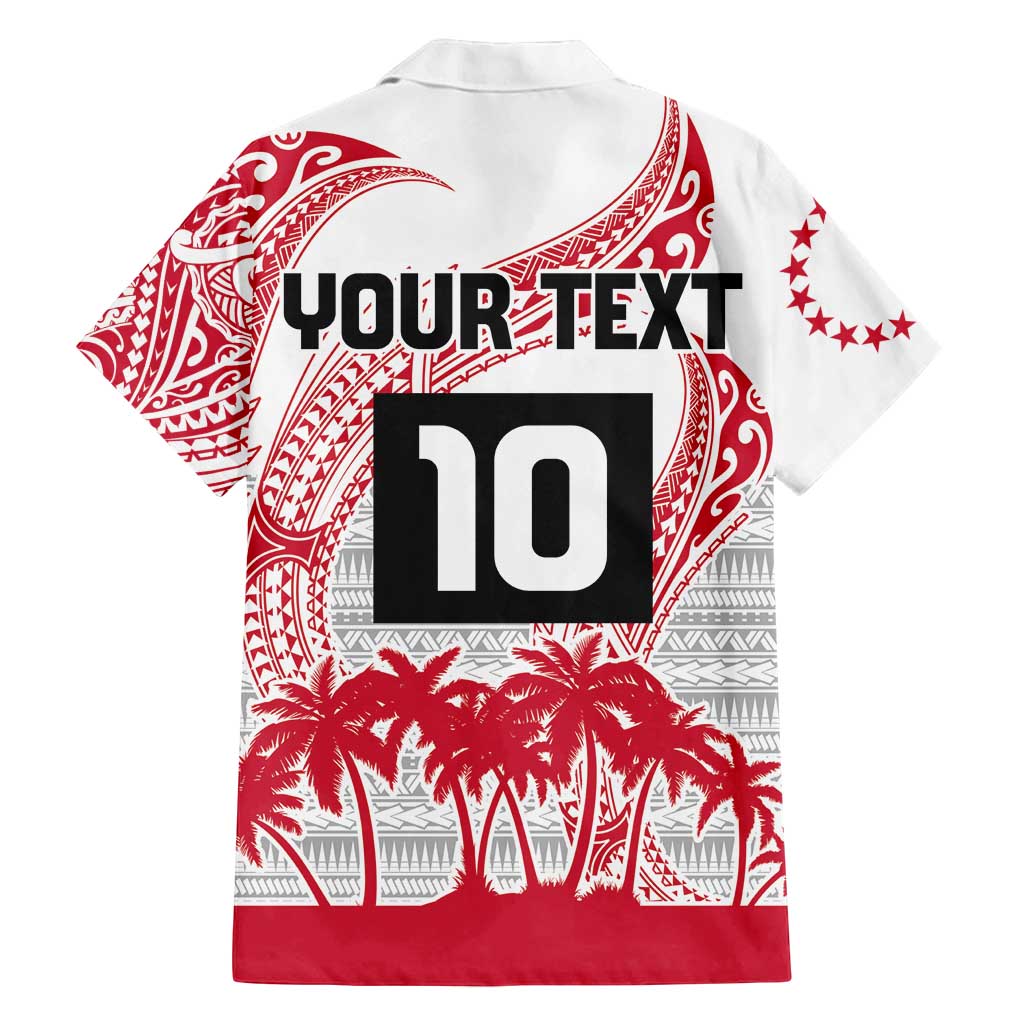 Cook Islands Marathon 2025-Pursuit in Paradise Family Matching Puletasi and Hawaiian Shirt Red Color LT03 - Polynesian Pride