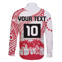 Cook Islands Marathon 2025-Pursuit in Paradise Family Matching Puletasi and Hawaiian Shirt Red Color LT03 - Polynesian Pride