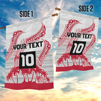 Cook Islands Marathon 2025-Pursuit in Paradise Garden Flag Red Color