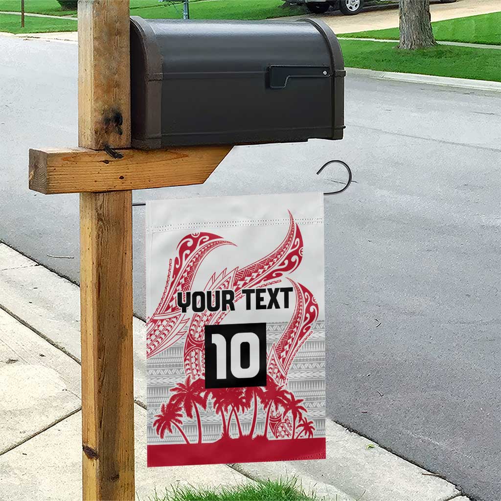 Cook Islands Marathon 2025-Pursuit in Paradise Garden Flag Red Color