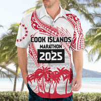 Cook Islands Marathon 2025-Pursuit in Paradise Hawaiian Shirt Red Color