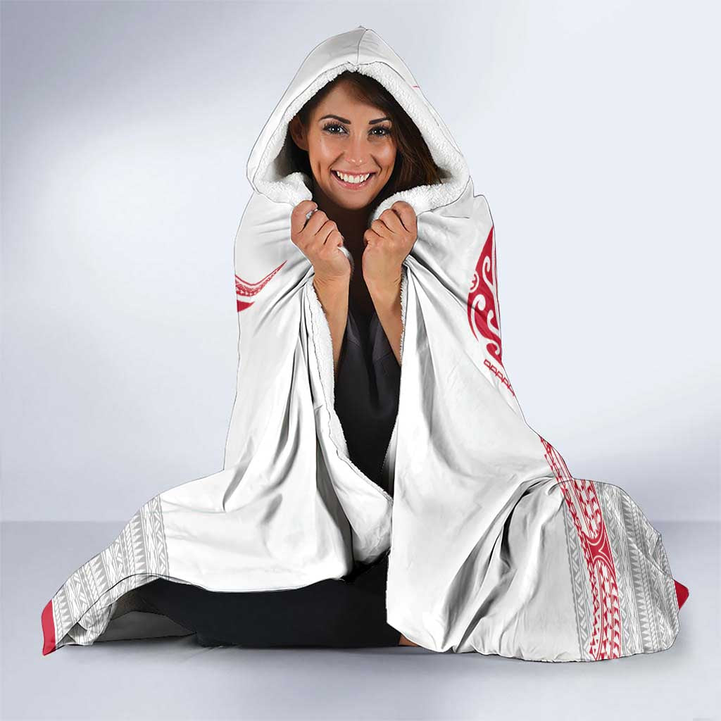 Cook Islands Marathon 2025-Pursuit in Paradise Hooded Blanket Red Color