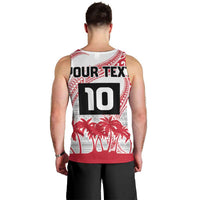Cook Islands Marathon 2025-Pursuit in Paradise Men Tank Top Red Color