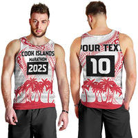 Cook Islands Marathon 2025-Pursuit in Paradise Men Tank Top Red Color