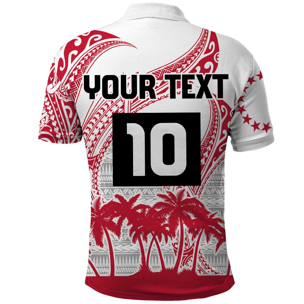 Cook Islands Marathon 2025-Pursuit in Paradise Polo Shirt Red Color