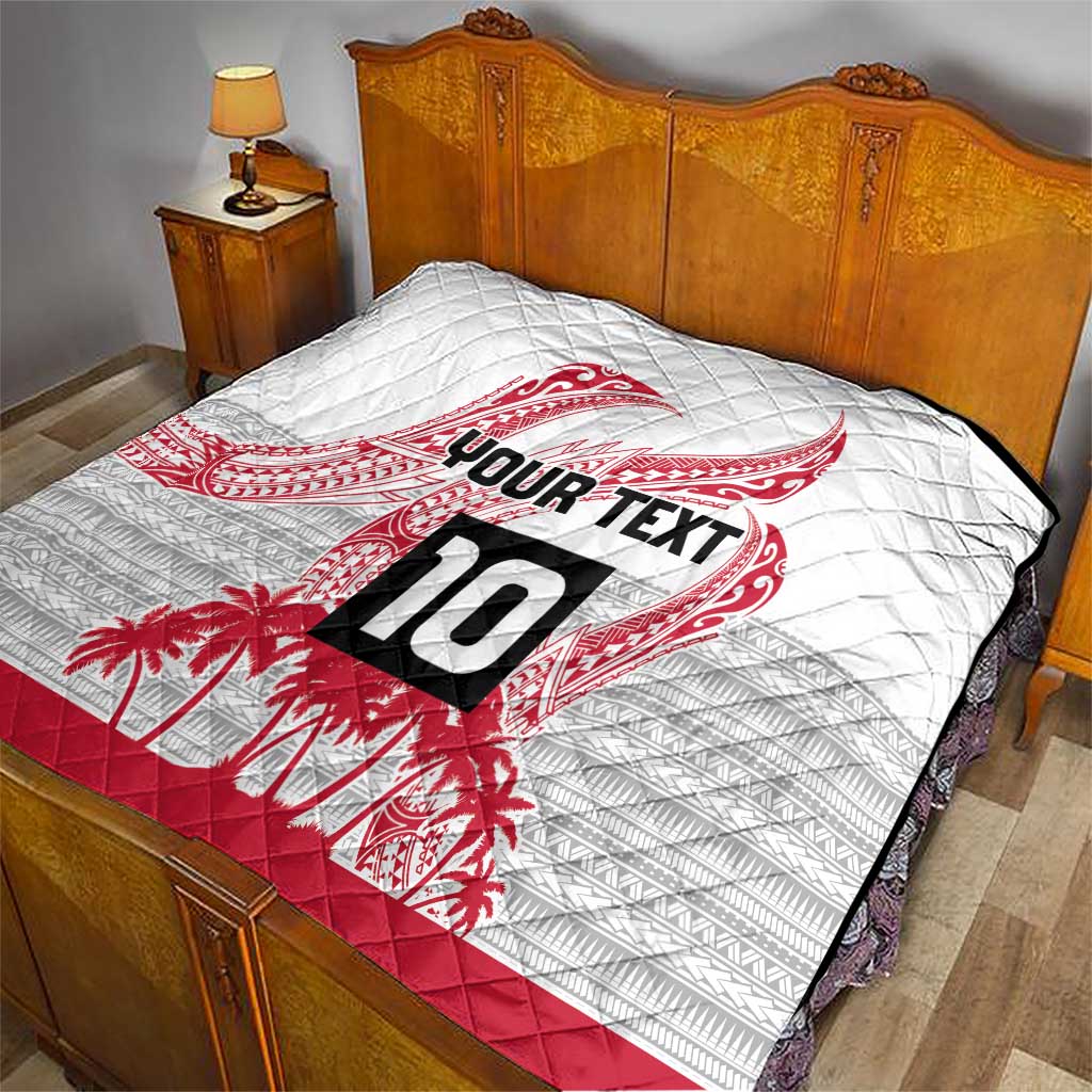 Cook Islands Marathon 2025-Pursuit in Paradise Quilt Red Color LT03 - Polynesian Pride