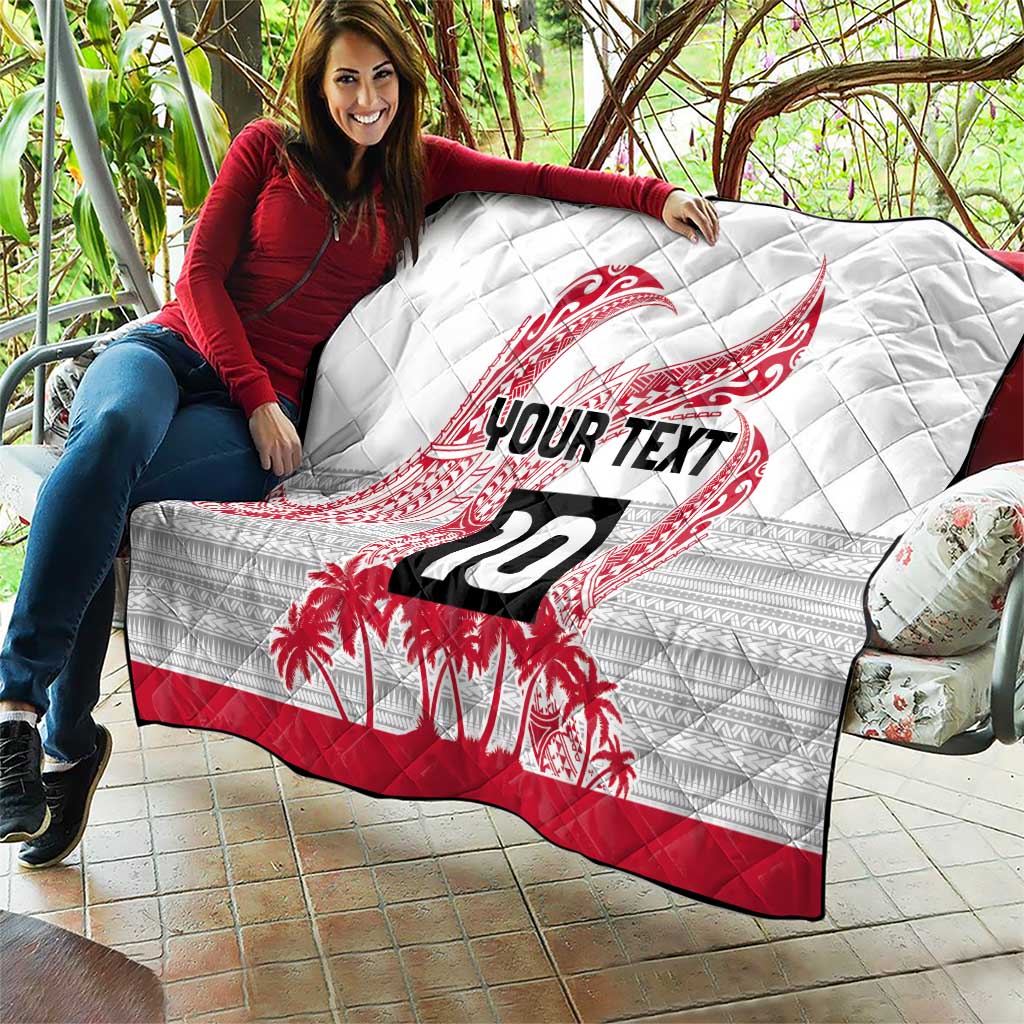 Cook Islands Marathon 2025-Pursuit in Paradise Quilt Red Color LT03 - Polynesian Pride