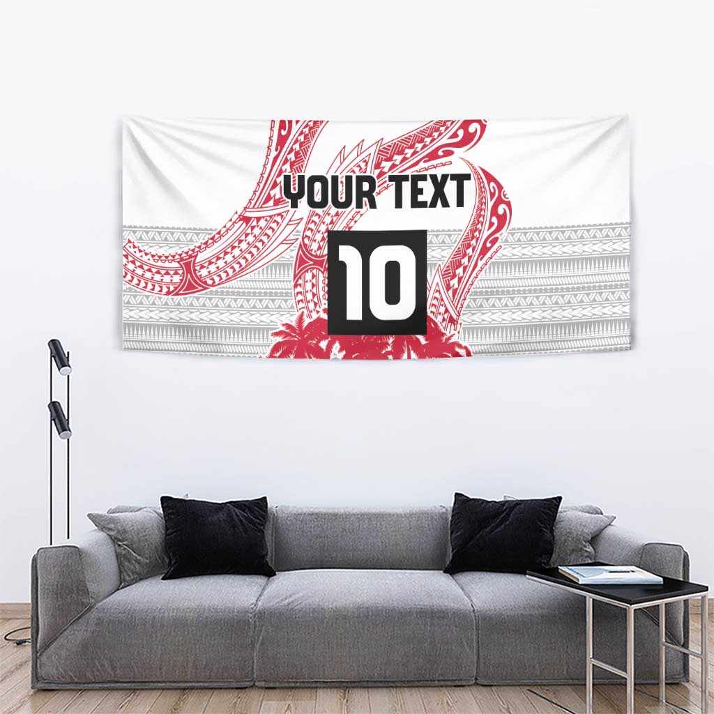 Cook Islands Marathon 2025-Pursuit in Paradise Tapestry Red Color LT03 - Polynesian Pride