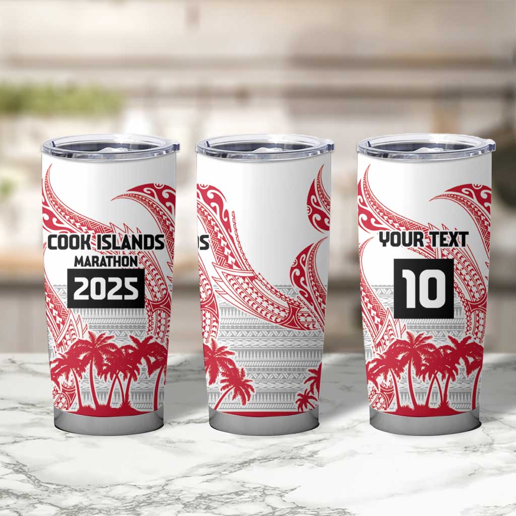 Cook Islands Marathon 2025-Pursuit in Paradise Tumbler Cup Red Color