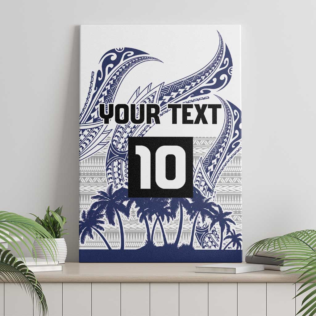 Cook Islands Marathon 2025-Pursuit in Paradise Canvas Wall Art Blue Color LT03 - Polynesian Pride