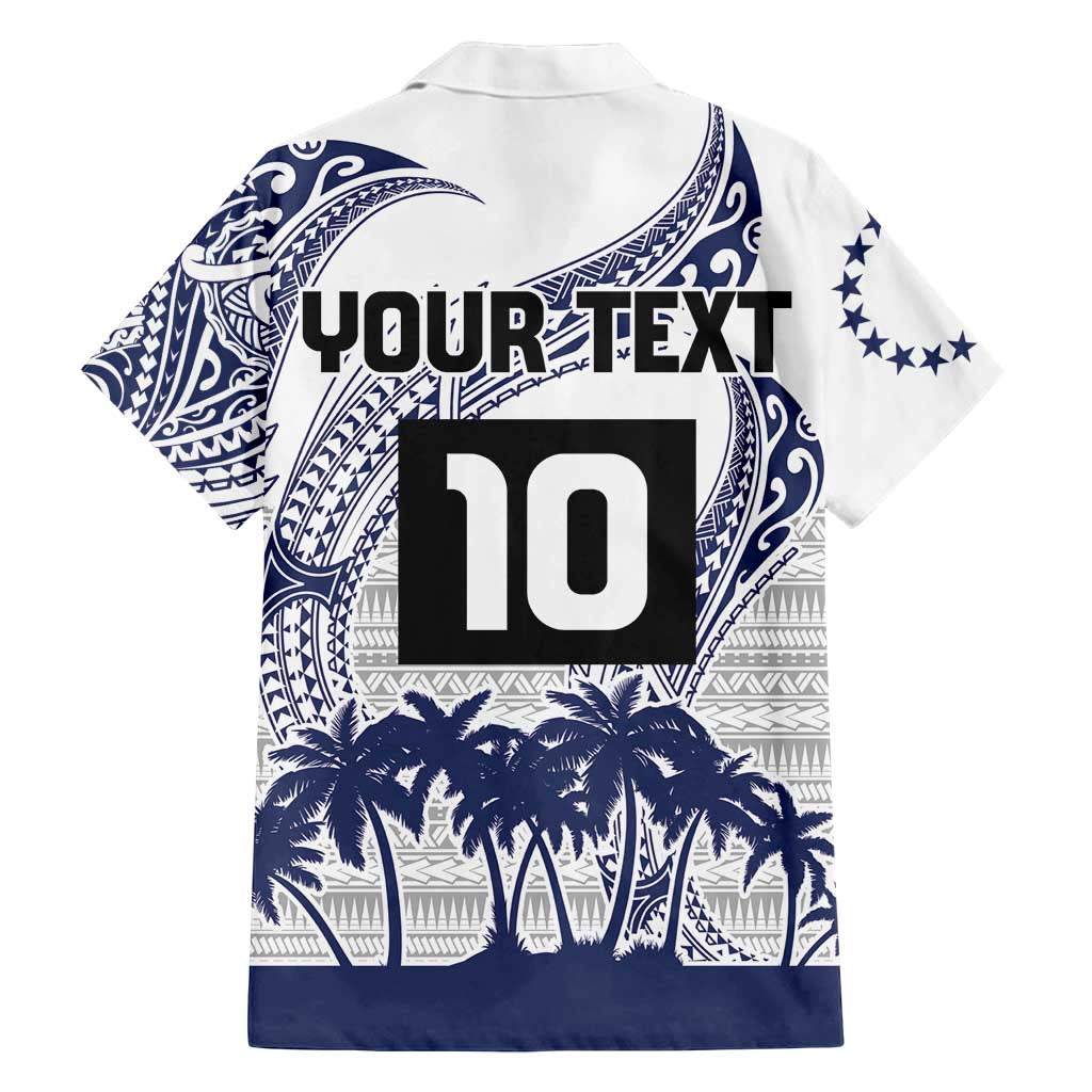 Cook Islands Marathon 2025-Pursuit in Paradise Family Matching Puletasi and Hawaiian Shirt Blue Color