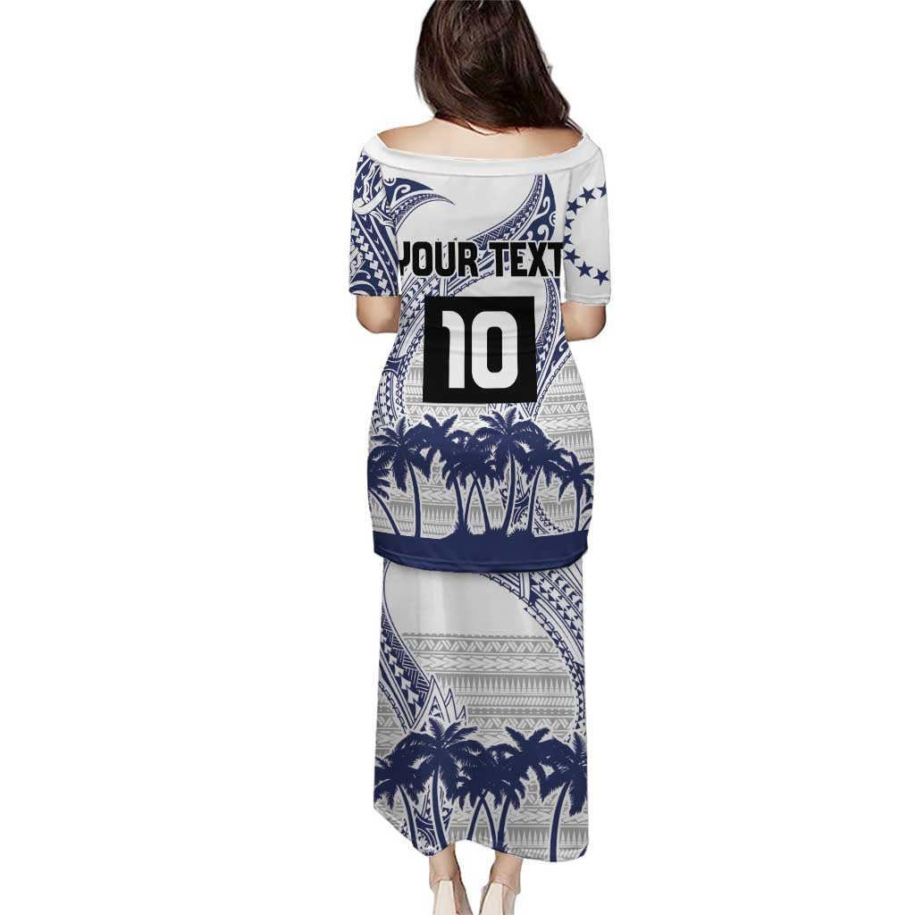 Cook Islands Marathon 2025-Pursuit in Paradise Puletasi Blue Color