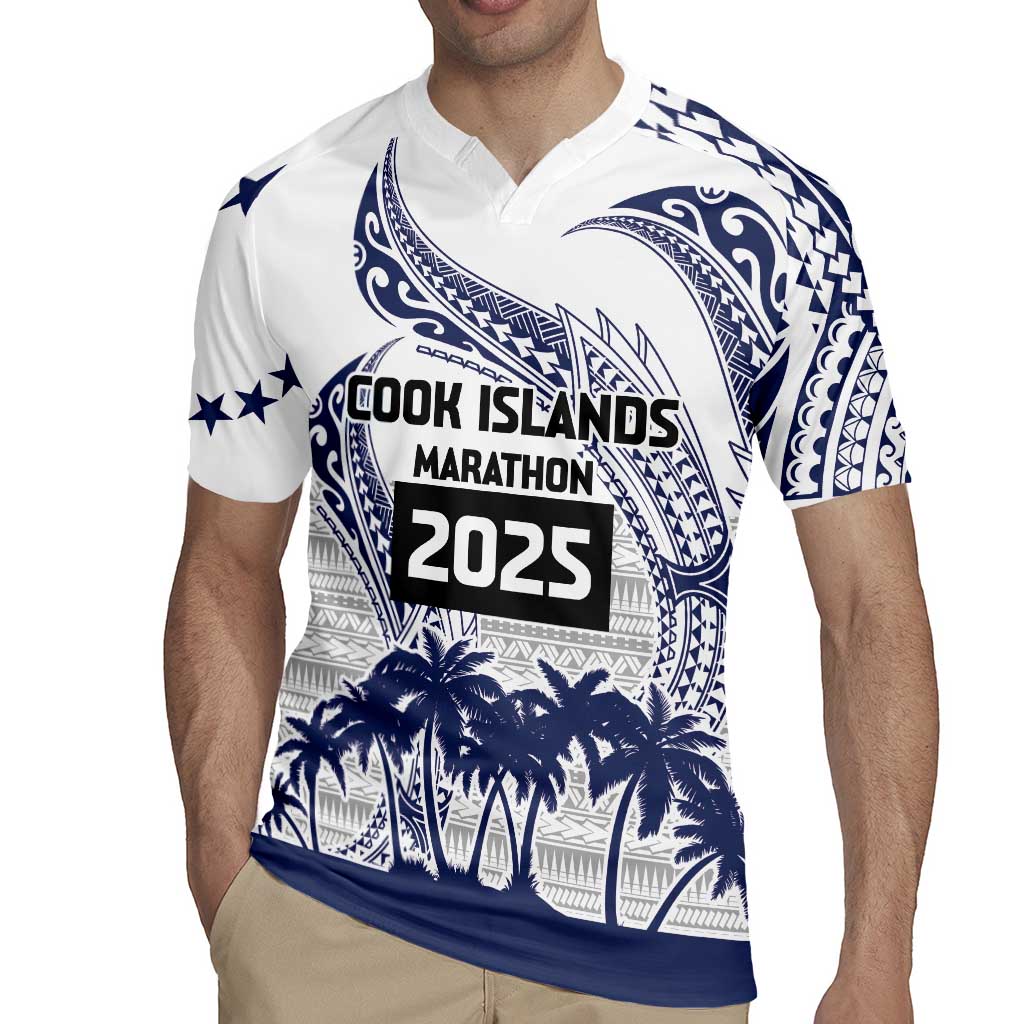 Cook Islands Marathon 2025-Pursuit in Paradise Rugby Jersey Blue Color