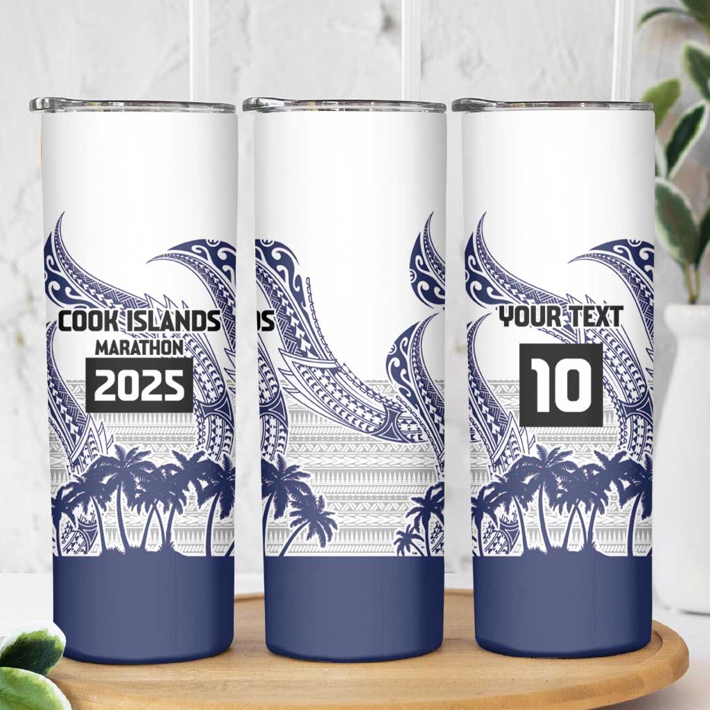 Cook Islands Marathon 2025-Pursuit in Paradise Skinny Tumbler Blue Color