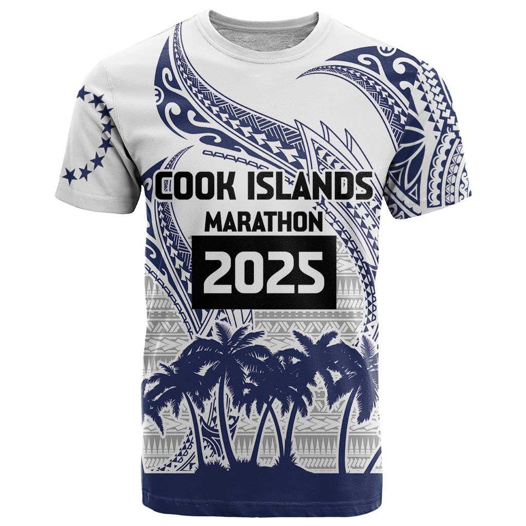 Cook Islands Marathon 2025-Pursuit in Paradise T Shirt Blue Color