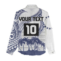 Cook Islands Marathon 2025-Pursuit in Paradise Women Casual Shirt Blue Color