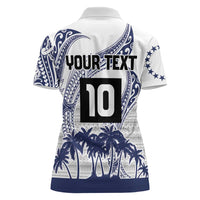 Cook Islands Marathon 2025-Pursuit in Paradise Women Polo Shirt Blue Color