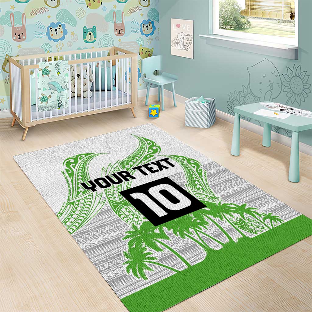 Cook Islands Marathon 2025-Pursuit in Paradise Area Rug Green Color