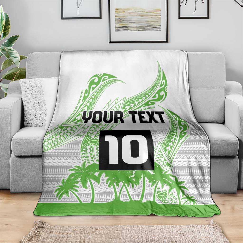 Cook Islands Marathon 2025-Pursuit in Paradise Blanket Green Color