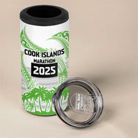 Cook Islands Marathon 2025-Pursuit in Paradise 4 in 1 Can Cooler Tumbler Green Color
