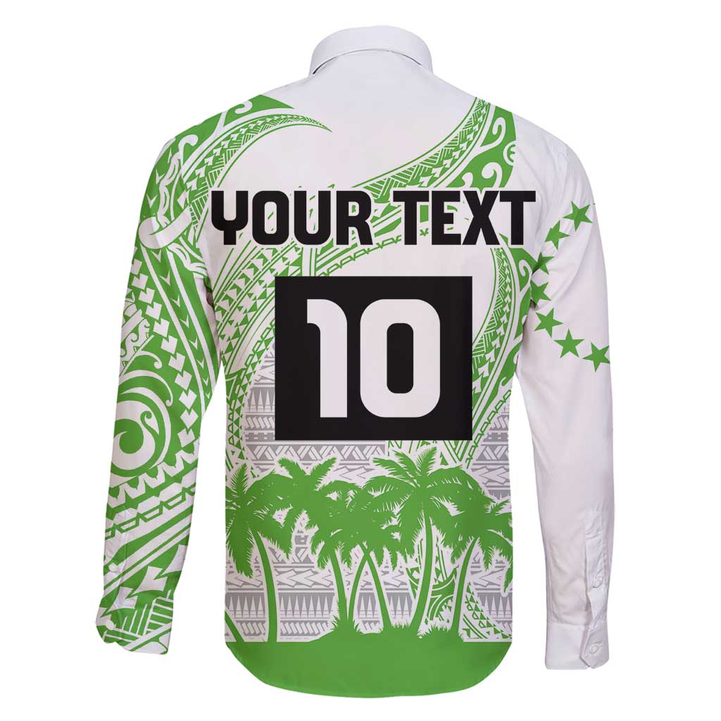 Cook Islands Marathon 2025-Pursuit in Paradise Family Matching Puletasi and Hawaiian Shirt Green Color