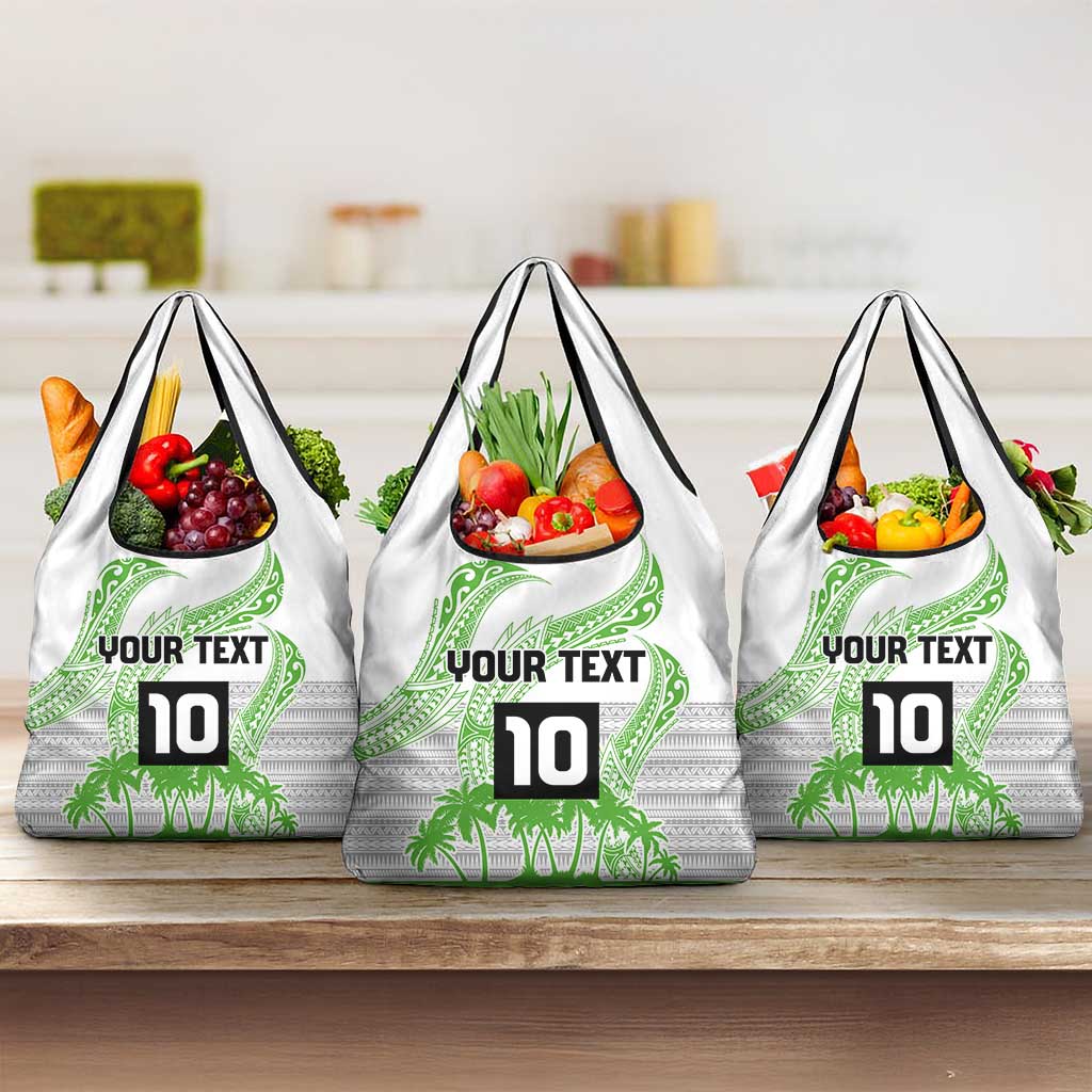 Cook Islands Marathon 2025-Pursuit in Paradise Grocery Bag Green Color