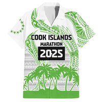 Cook Islands Marathon 2025-Pursuit in Paradise Hawaiian Shirt Green Color