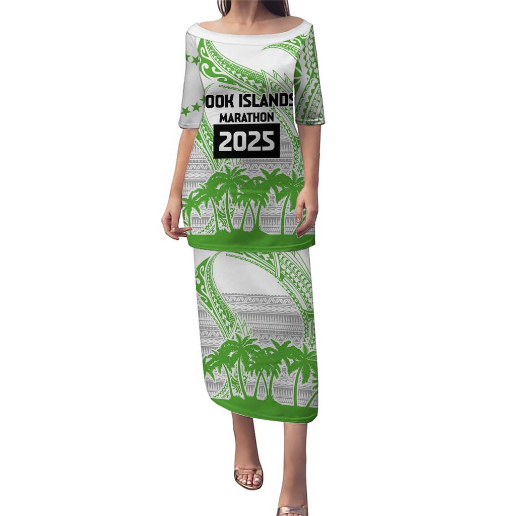 Cook Islands Marathon 2025-Pursuit in Paradise Puletasi Green Color