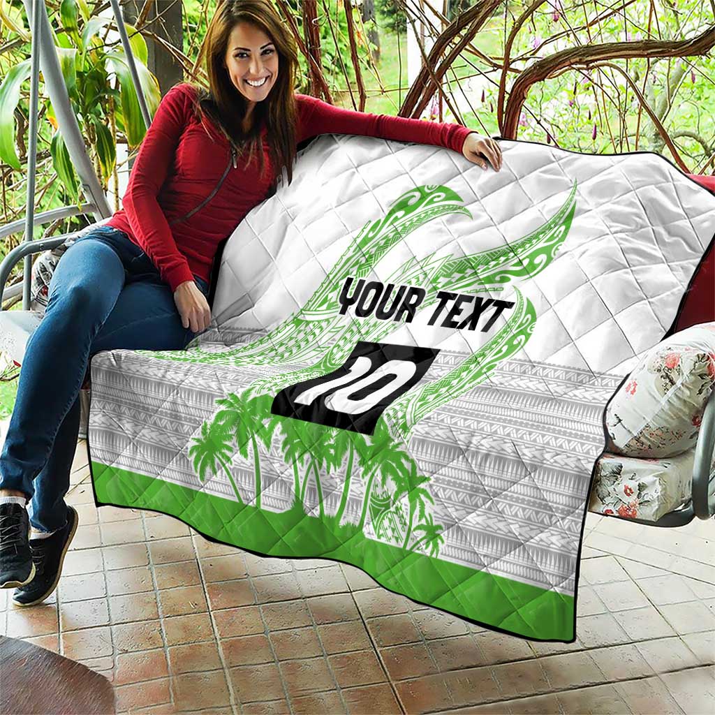 Cook Islands Marathon 2025-Pursuit in Paradise Quilt Green Color LT03 - Polynesian Pride