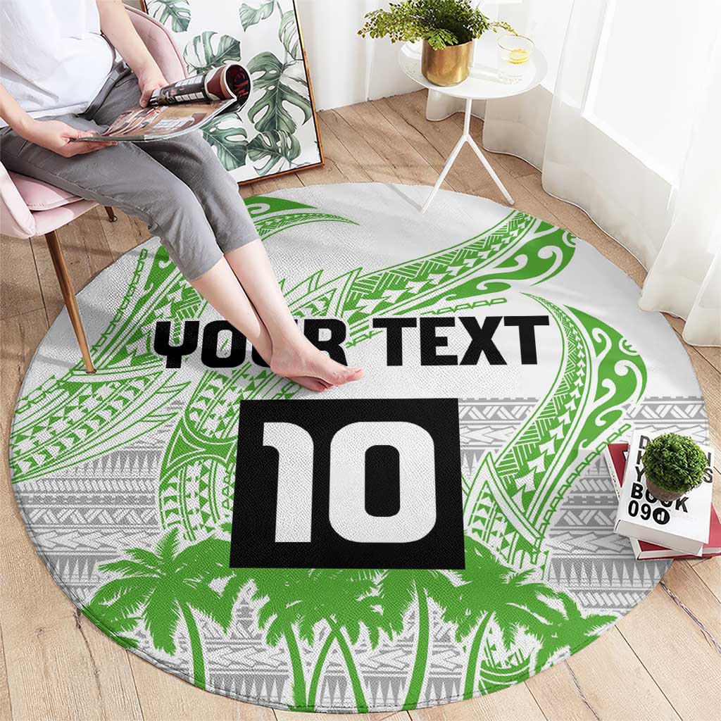 Cook Islands Marathon 2025-Pursuit in Paradise Round Carpet Green Color LT03 - Polynesian Pride
