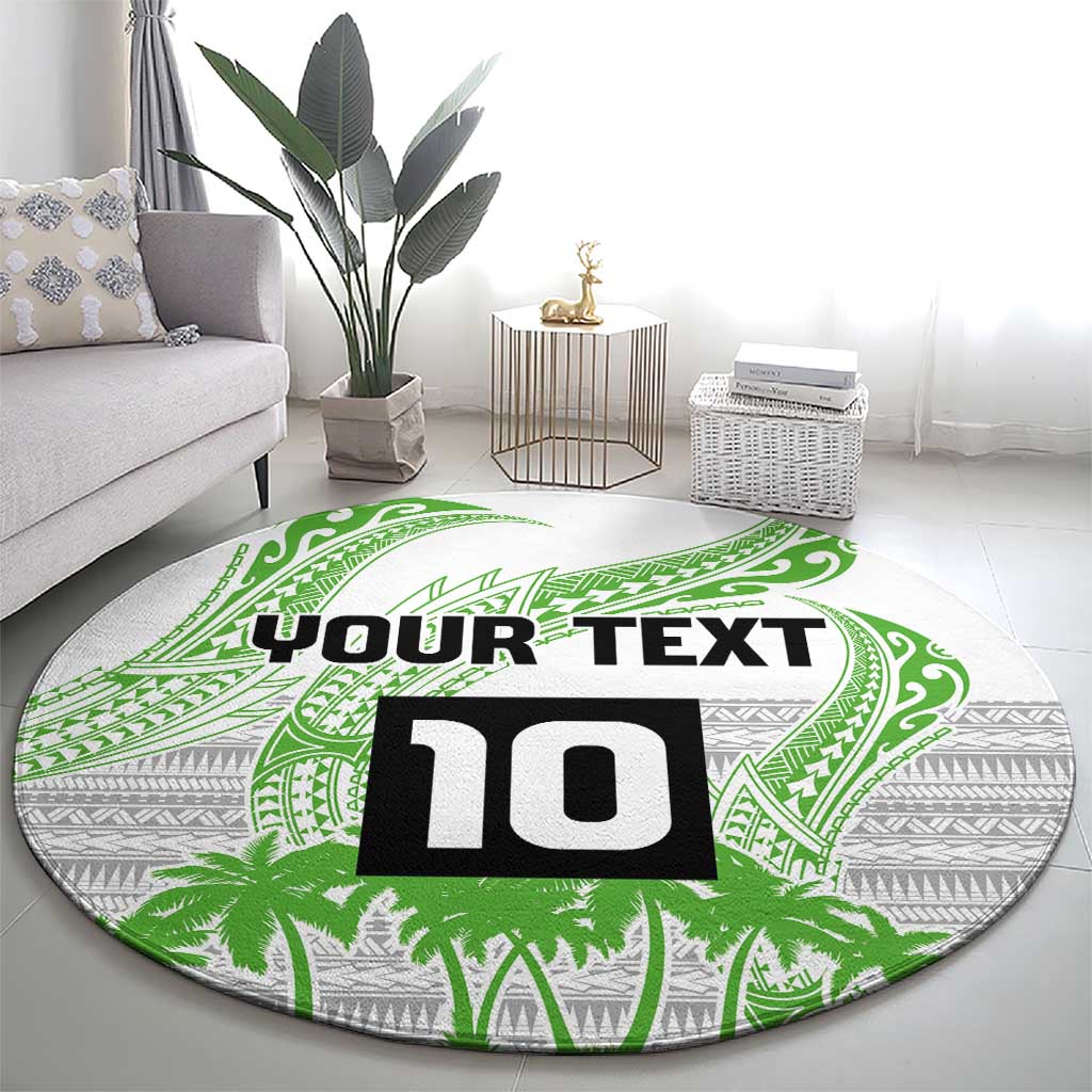 Cook Islands Marathon 2025-Pursuit in Paradise Round Carpet Green Color LT03 - Polynesian Pride