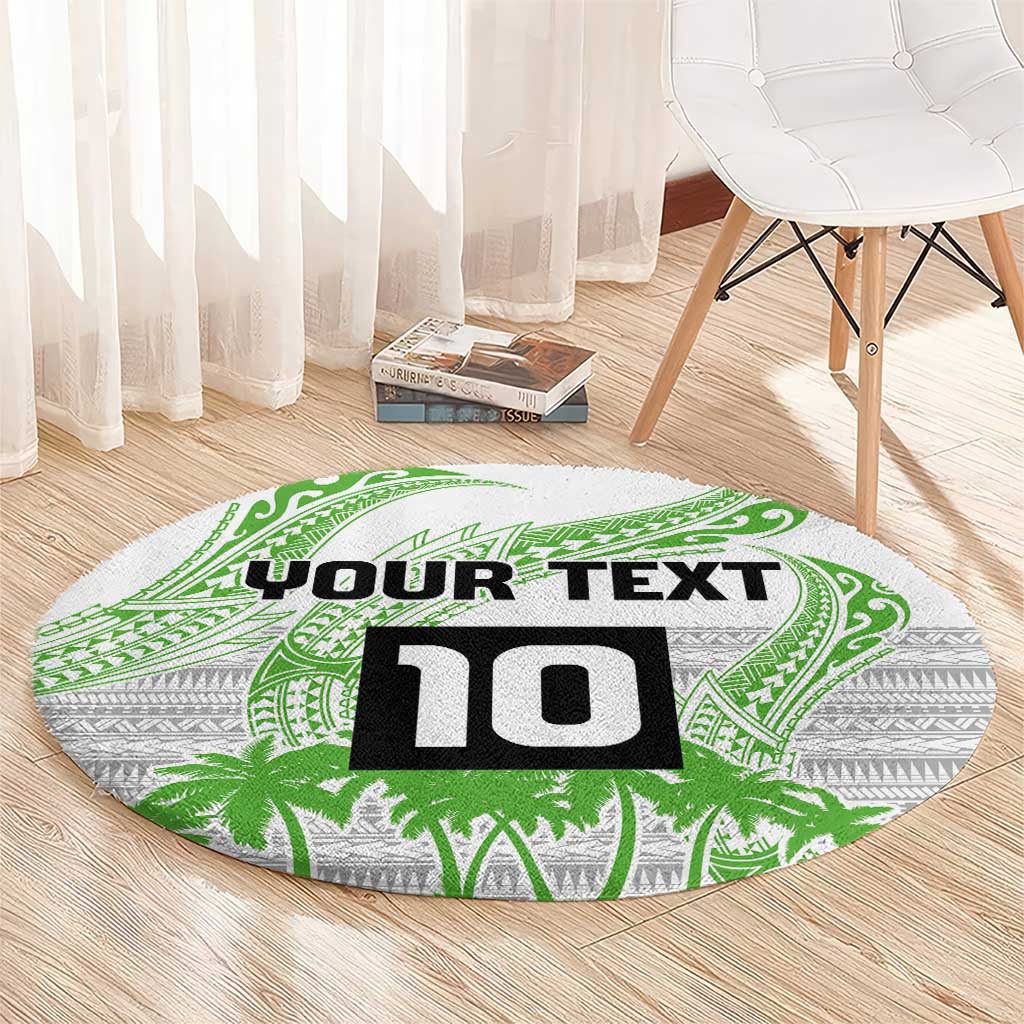 Cook Islands Marathon 2025-Pursuit in Paradise Round Carpet Green Color LT03 - Polynesian Pride