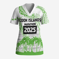 Cook Islands Marathon 2025-Pursuit in Paradise Scrub Top Green Color - Polynesian Pride