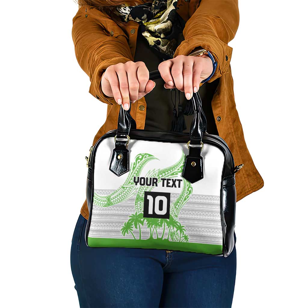 Cook Islands Marathon 2025-Pursuit in Paradise Shoulder Handbag Green Color