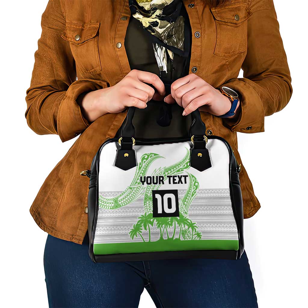 Cook Islands Marathon 2025-Pursuit in Paradise Shoulder Handbag Green Color