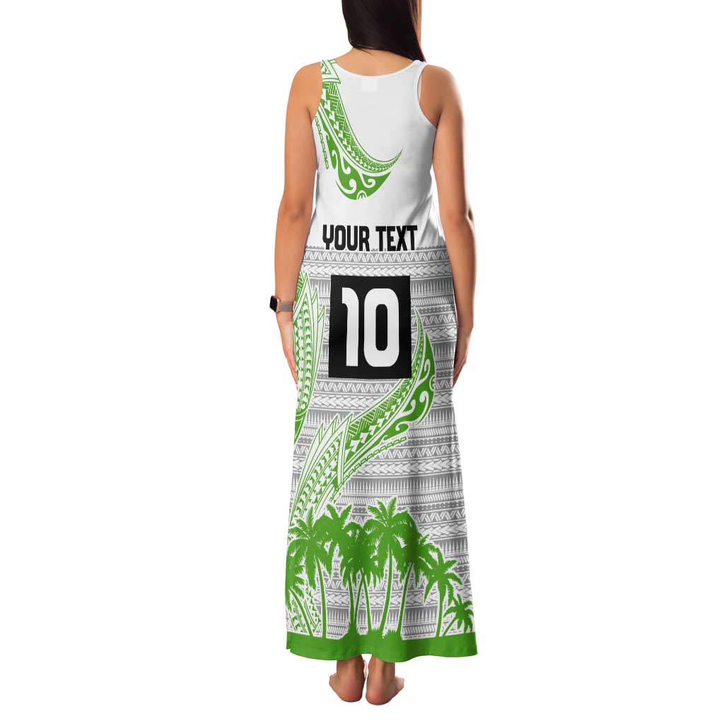 Cook Islands Marathon 2025-Pursuit in Paradise Tank Maxi Dress Green Color