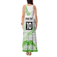 Cook Islands Marathon 2025-Pursuit in Paradise Tank Maxi Dress Green Color