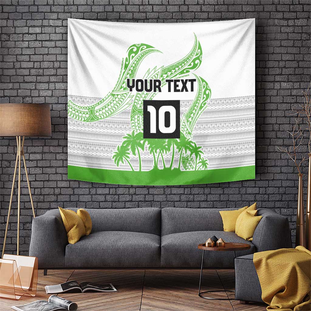 Cook Islands Marathon 2025-Pursuit in Paradise Tapestry Green Color LT03 Green - Polynesian Pride