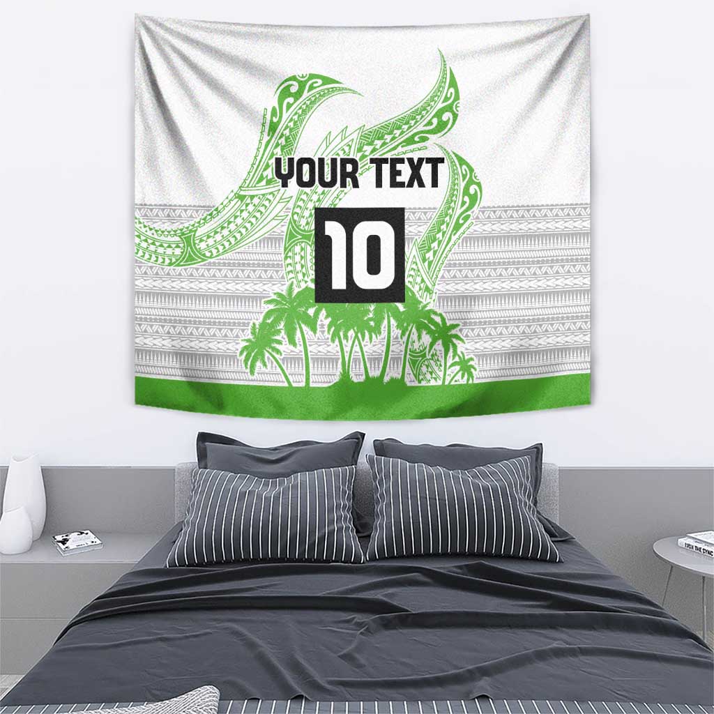 Cook Islands Marathon 2025-Pursuit in Paradise Tapestry Green Color LT03 - Polynesian Pride
