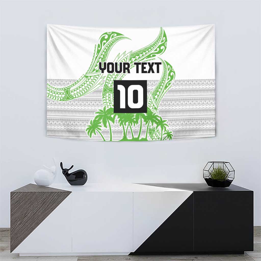 Cook Islands Marathon 2025-Pursuit in Paradise Tapestry Green Color LT03 - Polynesian Pride