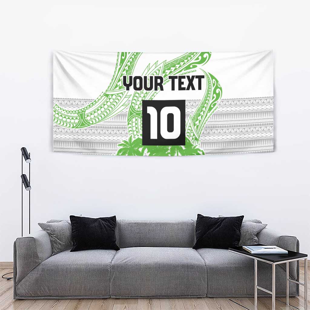 Cook Islands Marathon 2025-Pursuit in Paradise Tapestry Green Color LT03 - Polynesian Pride