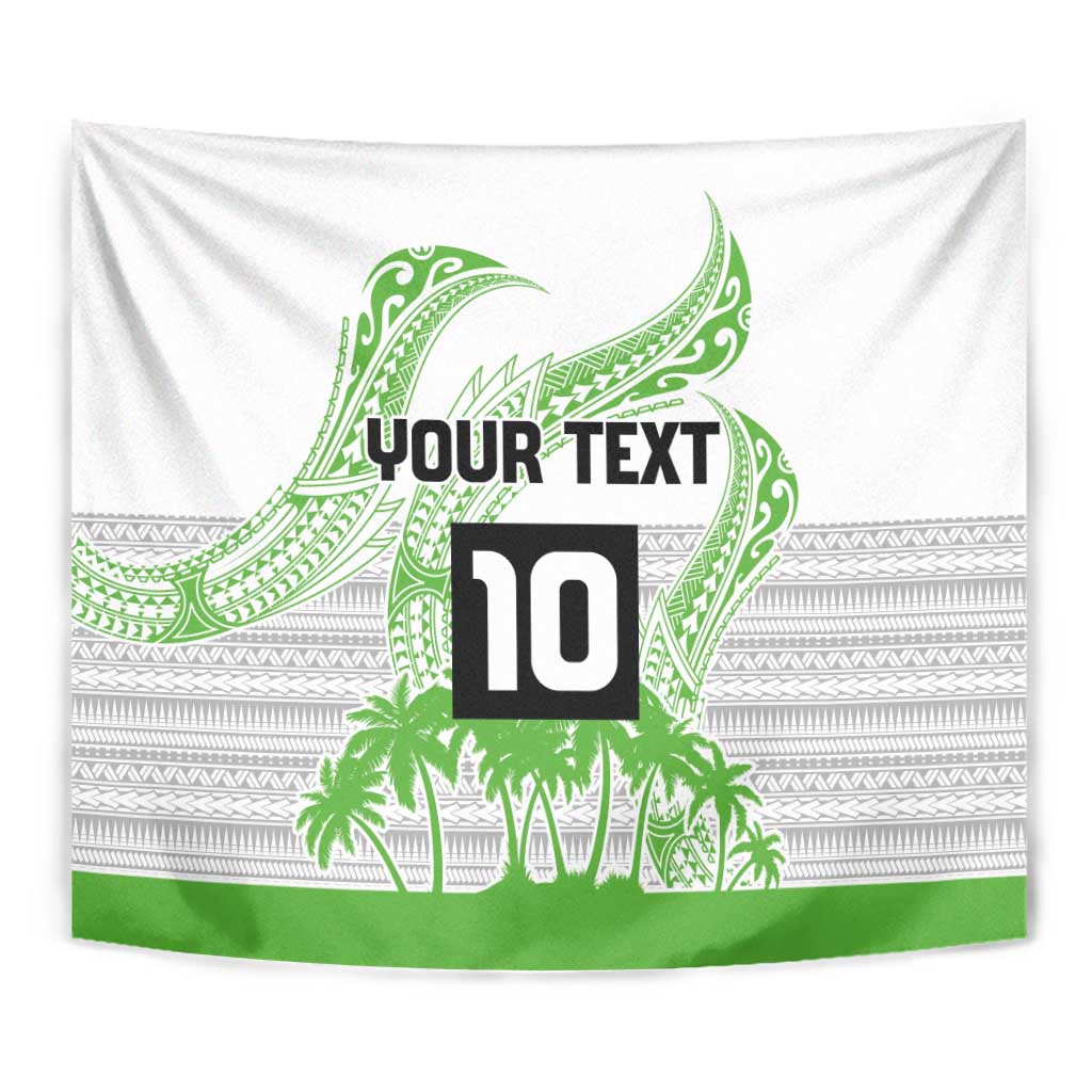 Cook Islands Marathon 2025-Pursuit in Paradise Tapestry Green Color LT03 - Polynesian Pride