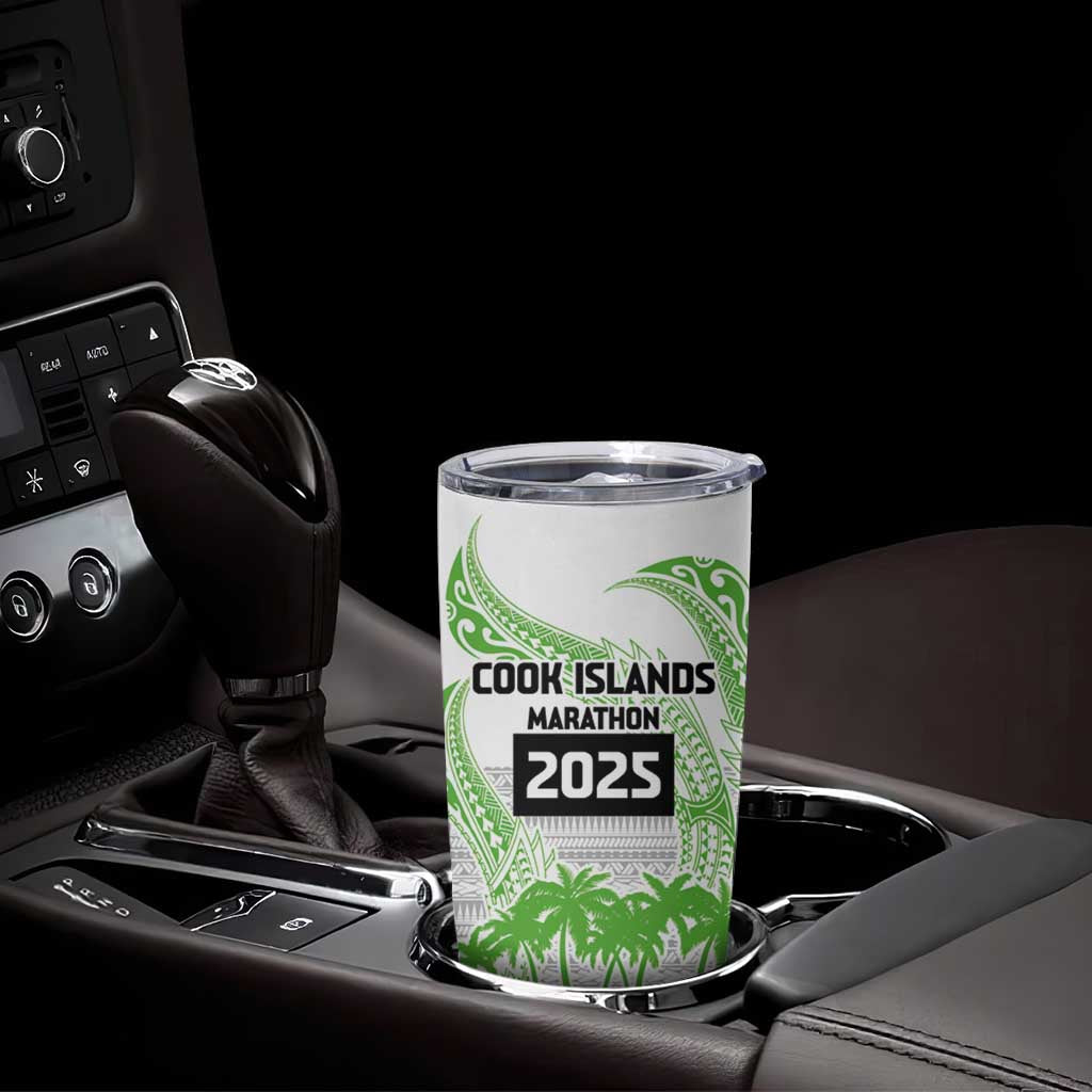 Cook Islands Marathon 2025-Pursuit in Paradise Tumbler Cup Green Color