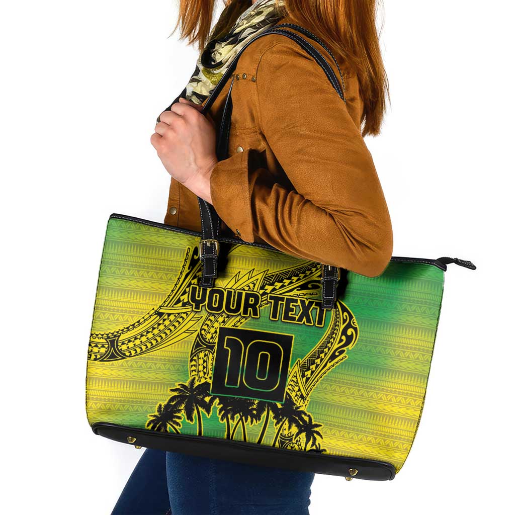 Cook Islands Marathon 2025-Pursuit in Paradise Leather Tote Bag Special Edition