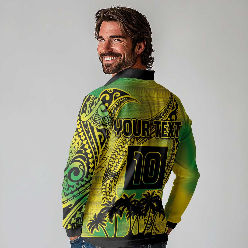 Cook Islands Marathon 2025-Pursuit in Paradise Long Sleeve Polo Shirt Special Edition LT03 - Polynesian Pride