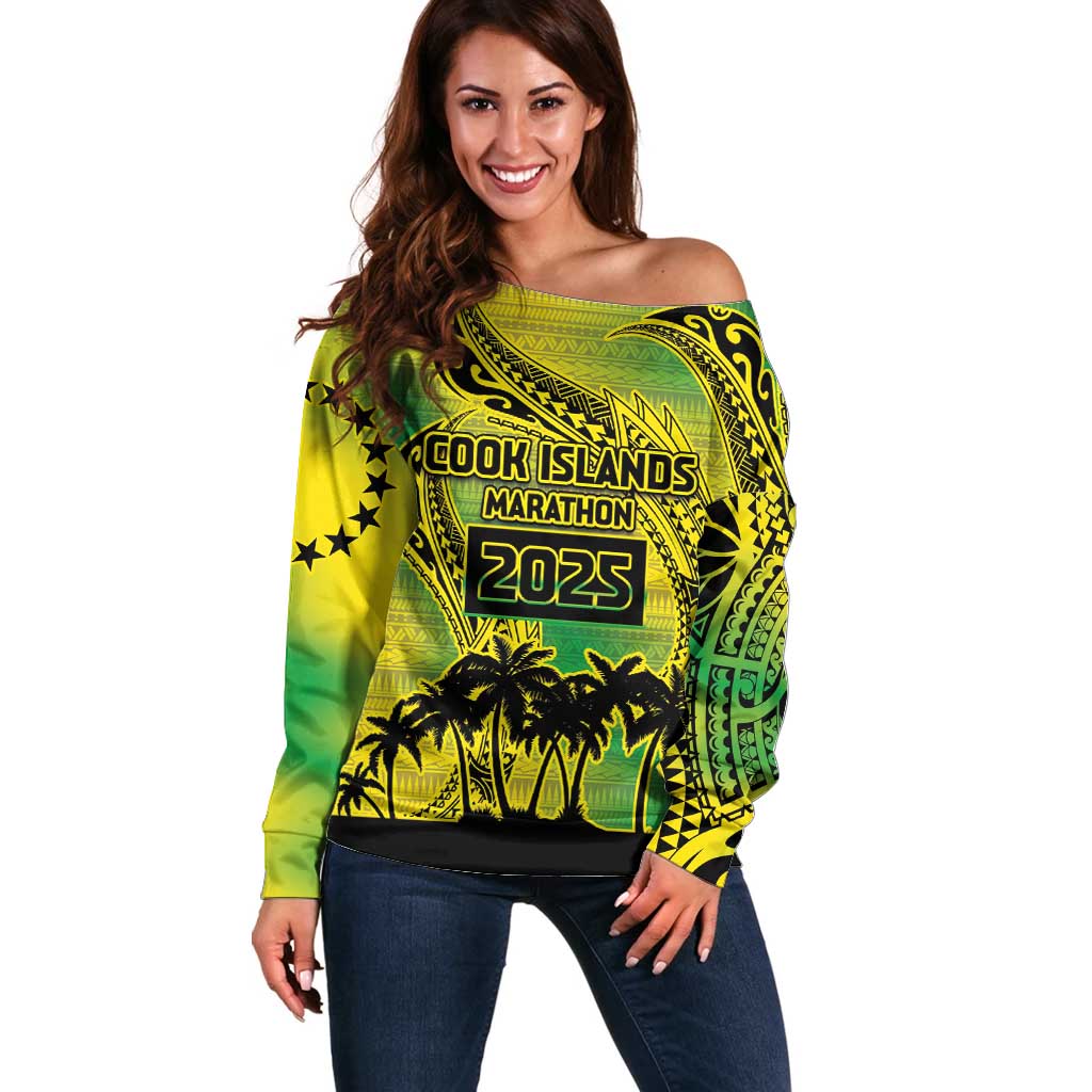 Cook Islands Marathon 2025-Pursuit in Paradise Off Shoulder Sweater Special Edition
