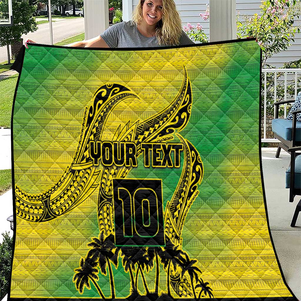 Cook Islands Marathon 2025-Pursuit in Paradise Quilt Special Edition LT03 Yellow-Green - Polynesian Pride
