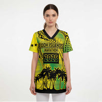 Cook Islands Marathon 2025-Pursuit in Paradise Scrub Top Special Edition - Polynesian Pride