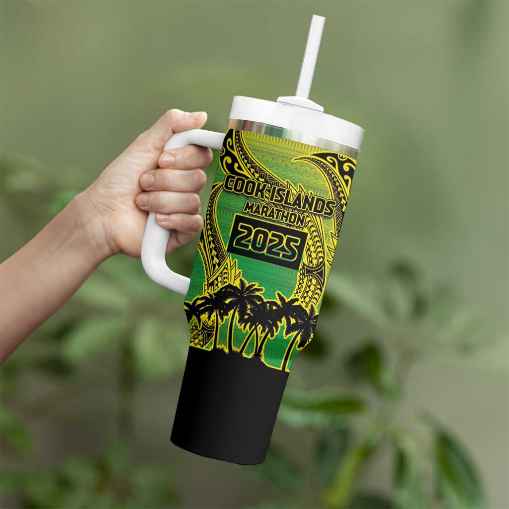 Cook Islands Marathon 2025-Pursuit in Paradise Tumbler With Handle Special Edition